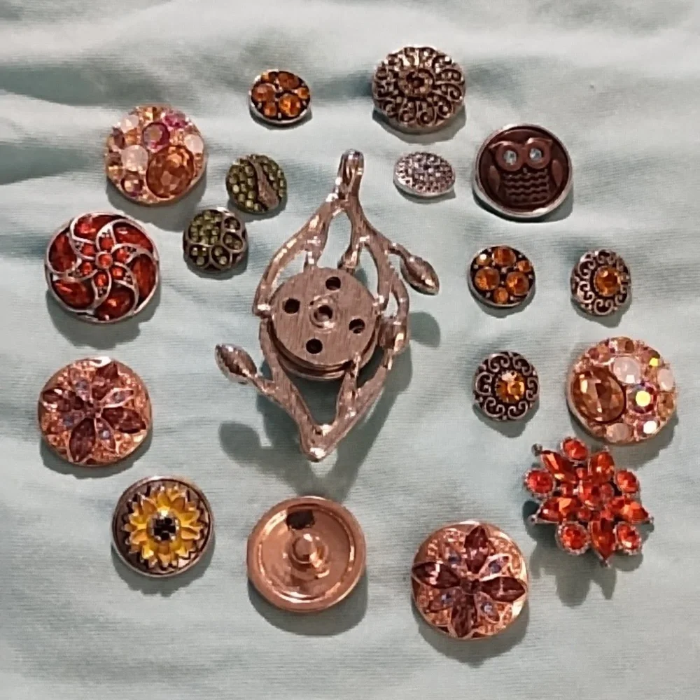 🇺🇸 Clearance 🇺🇸Elegant Snap Jewelry Pendant With Extra Inserts - Picture 2 of 3
